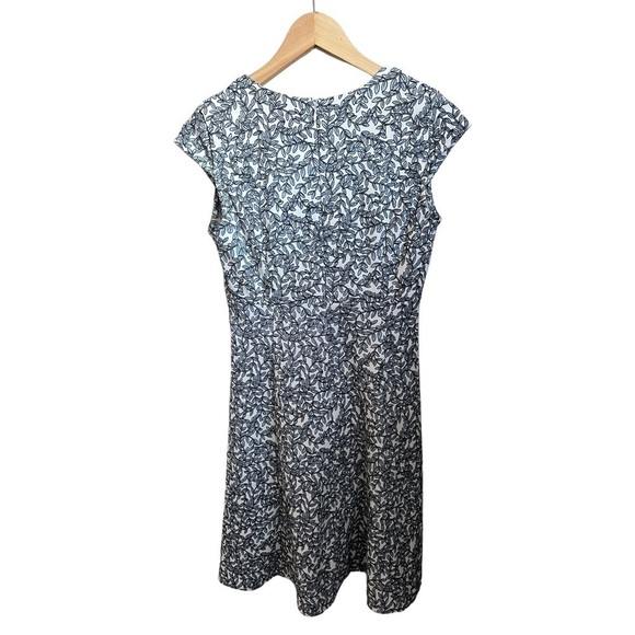 Ann Taylor Petite Floral V Neck Sheath Coastal Dress 0P - Picture 4 of 5